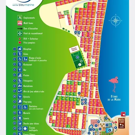 Campsite Mobil-home Au Bleu Marine Serignan